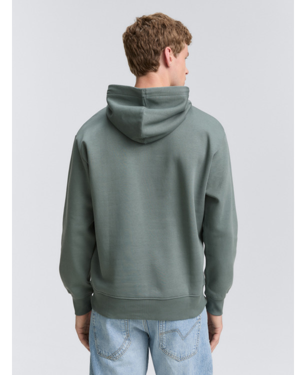 Basic hoodie sweatshirt met print