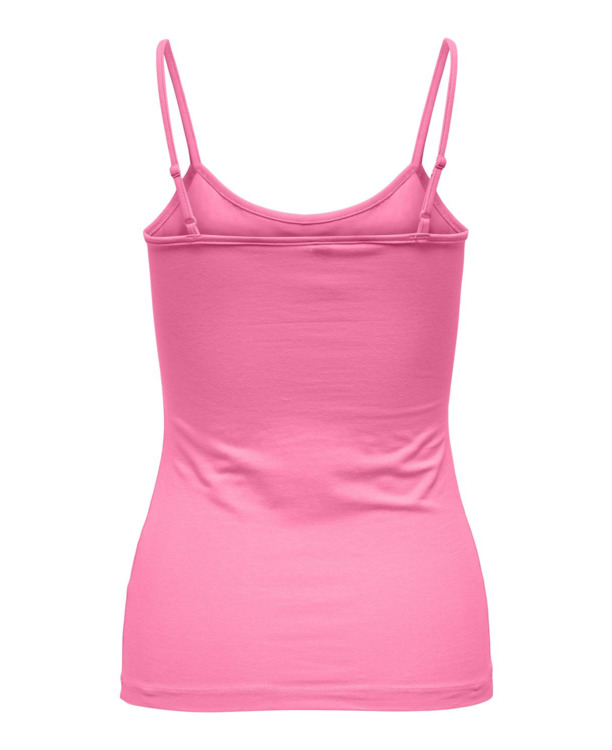 Regular Fit U-Neck Sleeveless (S/L) Regular fit tanktop met knoopsluiting