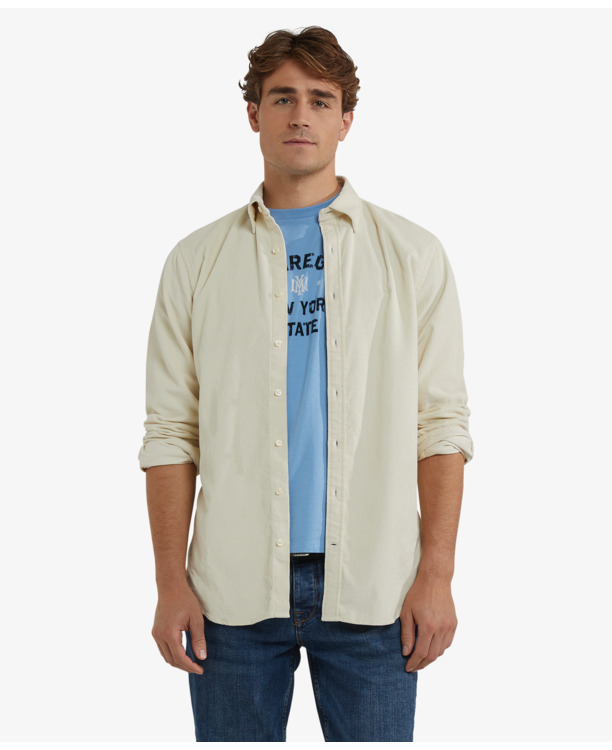 Corduroy Shirt 100% Cotton Heren