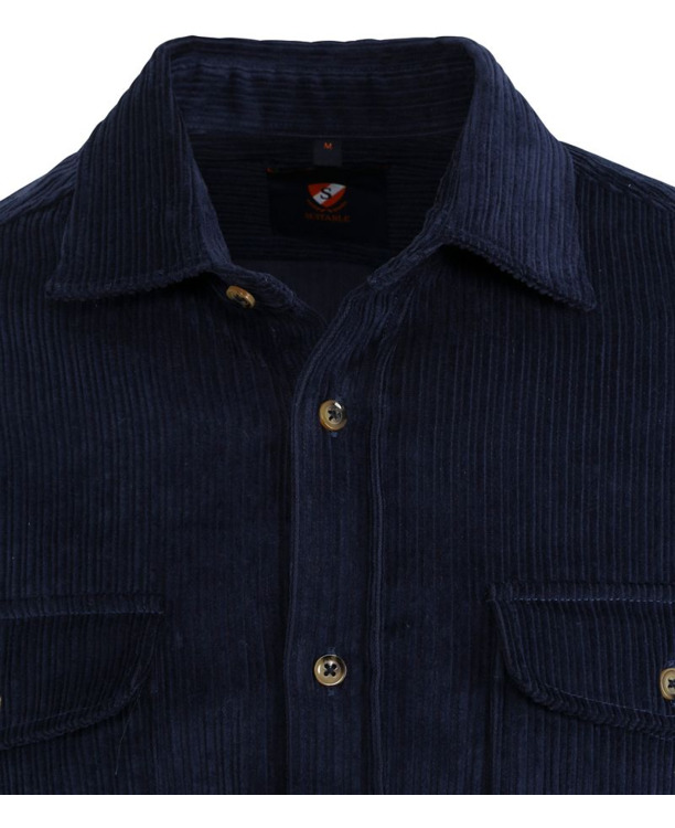 Suitable Overshirt Corduroy Navy