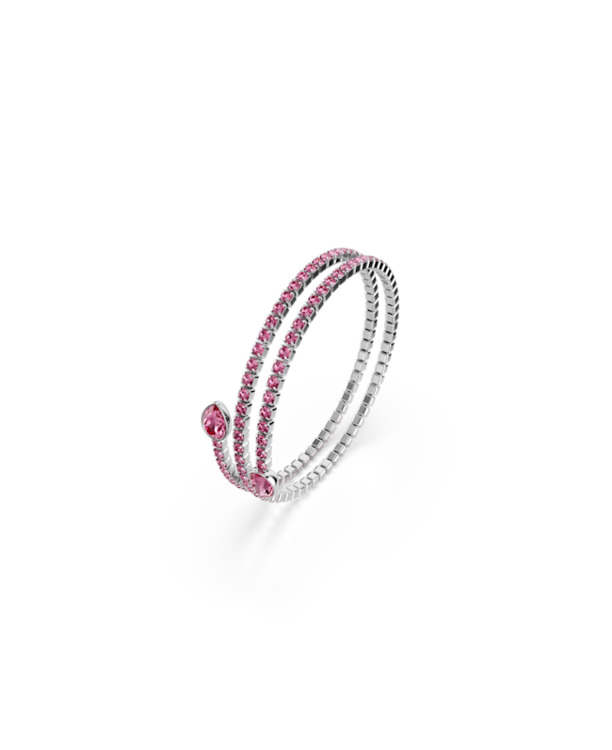 Twisty Cuff OU Rhodium shiny Rose