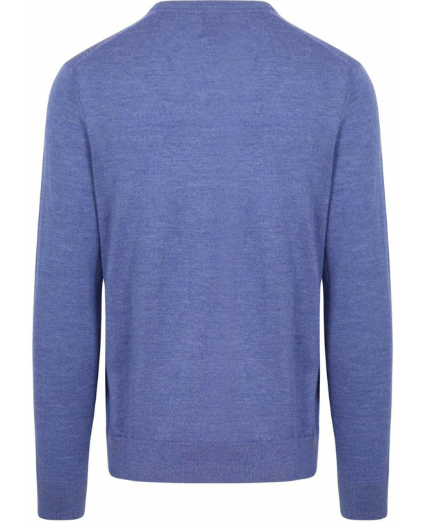 King Essentials The John Pullover Merino Mid Blauw