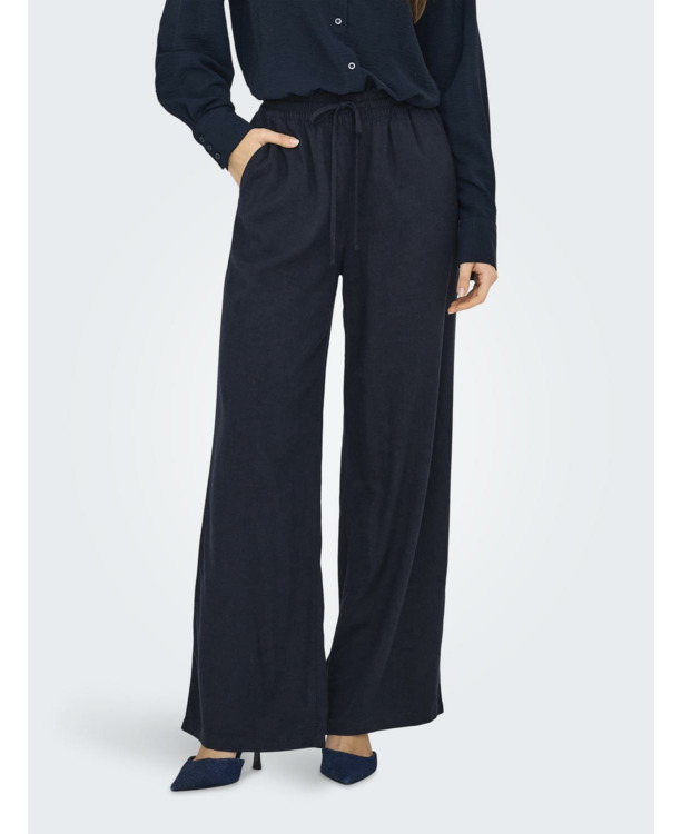 Loose Fit Broek met wijde pijpen en hoge taille voor dagelijks gebruik