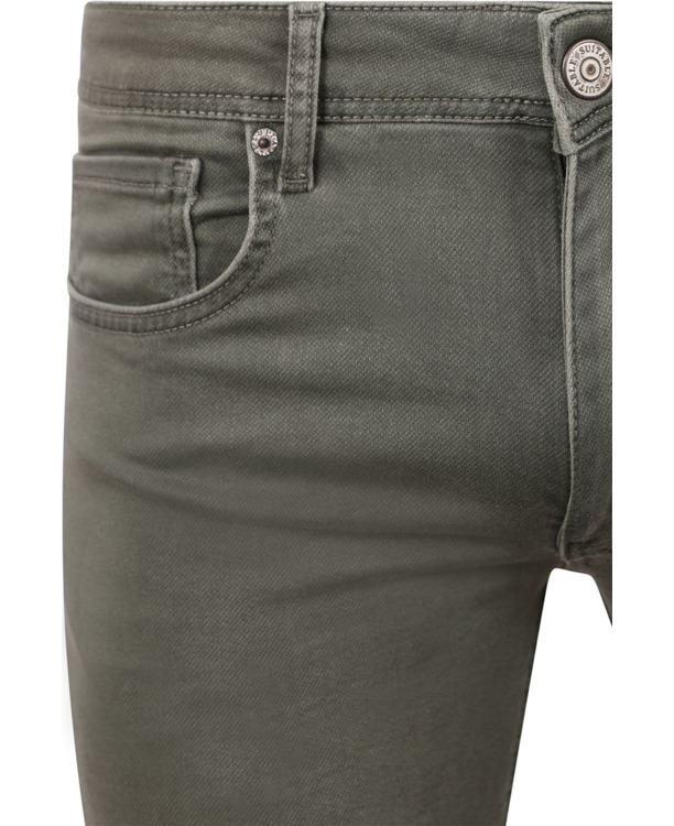 Suitable Kant Jeans Groen