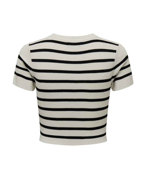Knit Fit O-Neck Short Sleeves (S/S) Gebreide crop top