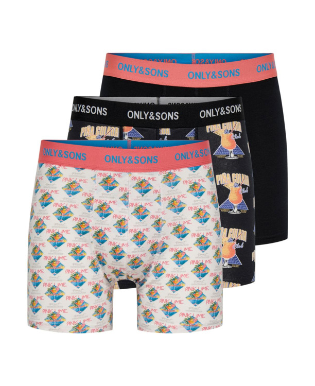 ONSFITZ AOP WB BOLD BOXER 3-PACK NOOS Heren