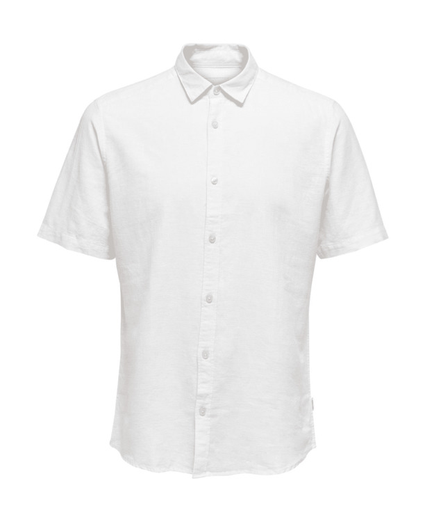 Slim Fit Overhemdkraag Korte Mouwen (K/M) Heren