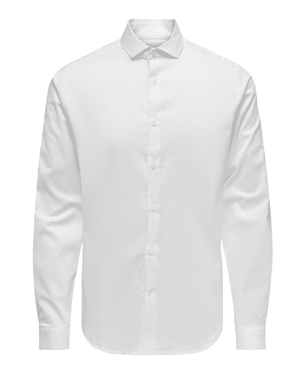 Slim Fit Overhemdkraag Lange Mouwen (L/M) Heren