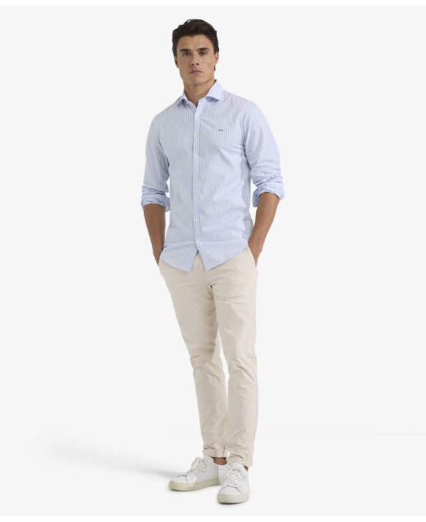 Stripe Shirt 100% Cotton Heren
