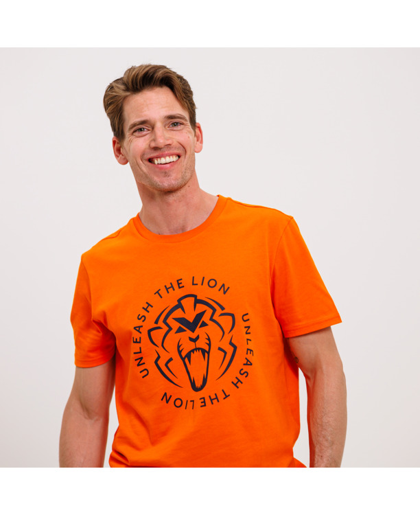 T-Shirt - Oranje - Unleash The Lion