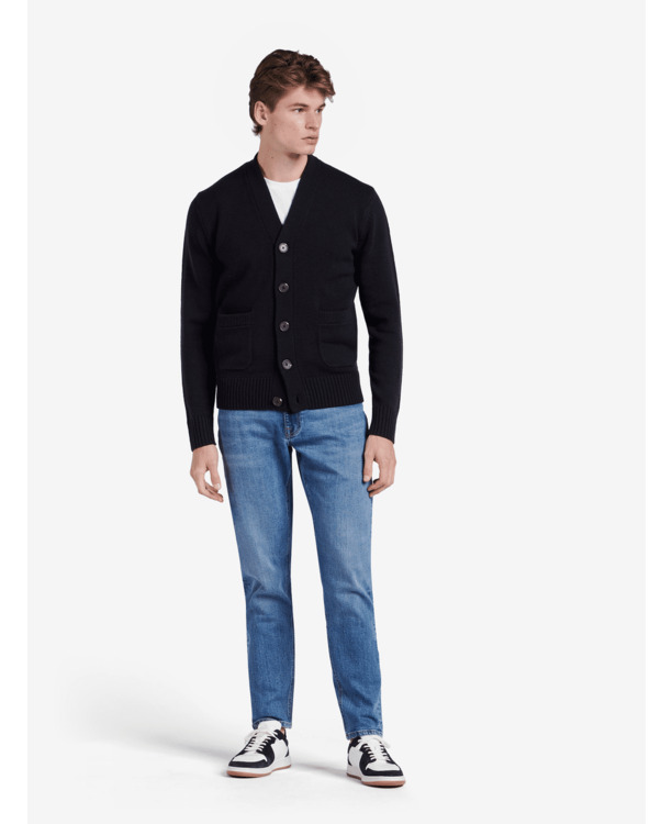 Boston Merino cardigan Heren