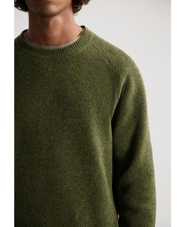 Dstrezzed Heren Chenille Trui Crewneck Grijs