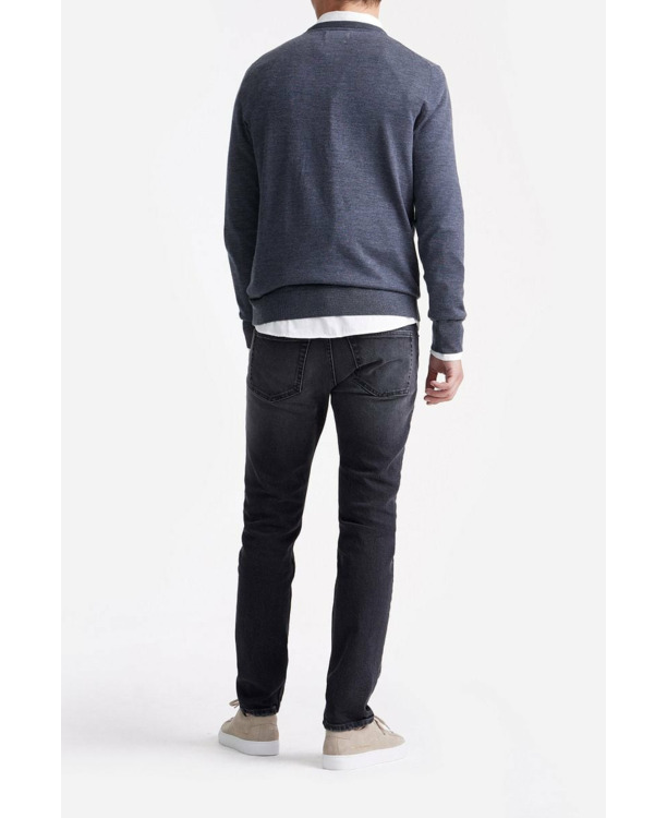 King Essentials The John Pullover Merino Antraciet