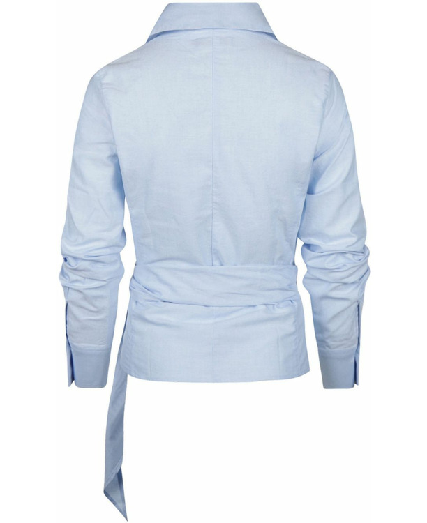 Steppin' Out Wikkel Blouse Julia Oxford Lichtblauw
