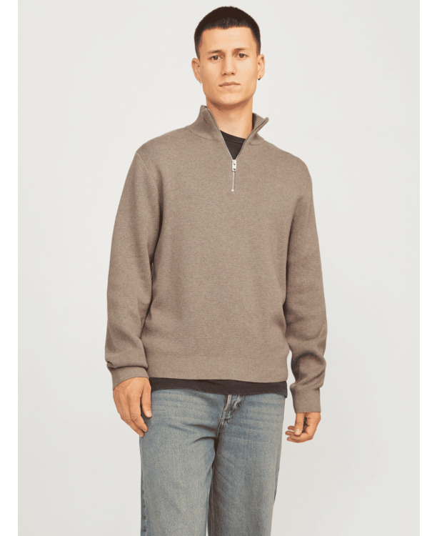 JPRBLAMILANO STITCH KNIT HALF ZIP S