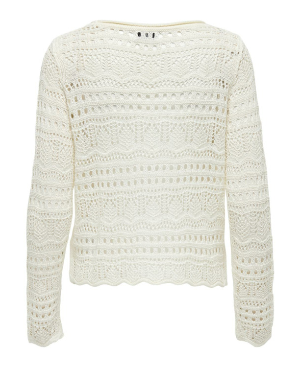Knit Fit Boat Neck Long Sleeves (L/S) Gehaakte trui