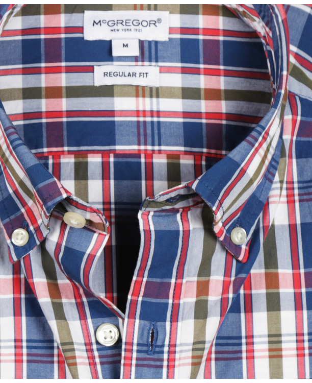 Summer Check Shirt 100% Cotton Heren
