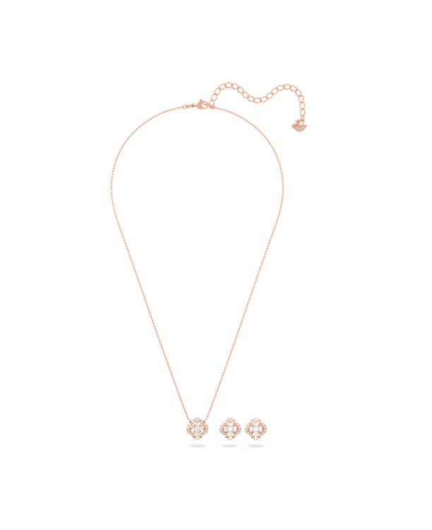 Una Sparkling Dc Set Rose Gold shiny White