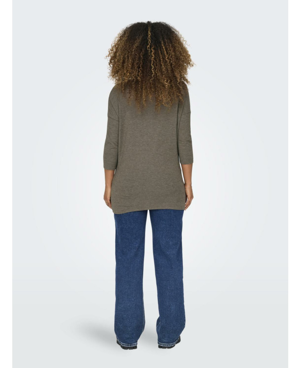 Loose Fit O-Neck 3/4 Sleeves (3/4) Top met ronde hals en 3/4 mouwen voor dagelijks comfort
