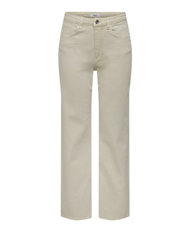 Wide Leg Fit Jeans met hoge taille en brede pasvorm en zakken aan de voorkant