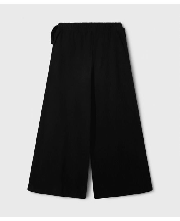 10DAYS Dames brede pijp broek jogger strik katoen