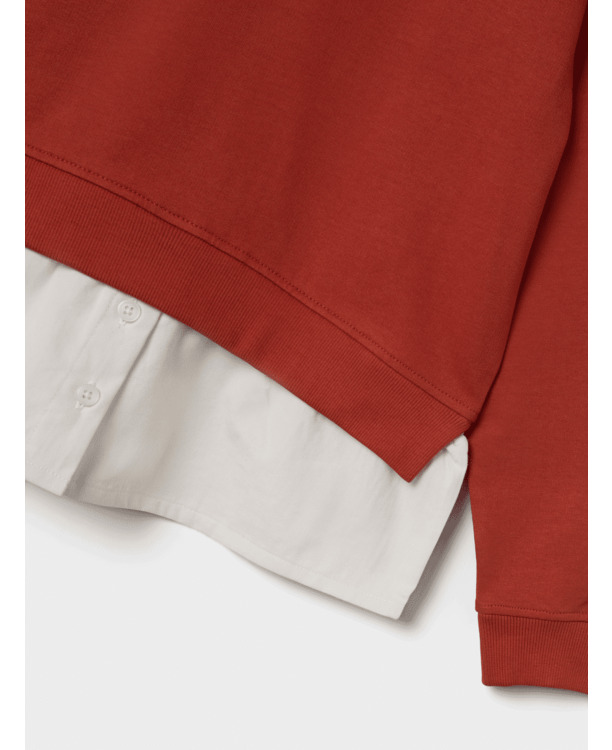 Long Line Fit O-Neck Long Sleeves (L/S) Sweatshirt