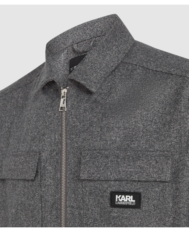 BRUSHED MELANGE OVERSHIRT