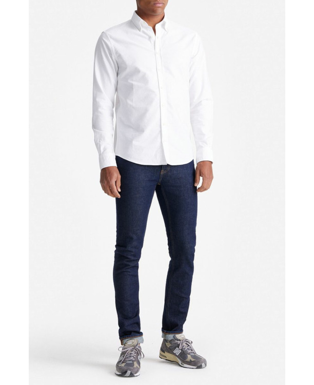 King Essentials The Tommy Oxford Overhemd Wit
