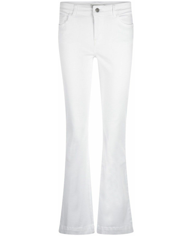 Steppin' Out Dames Flared Jeans Wit