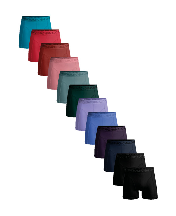 12-Pack Boxershorts effen