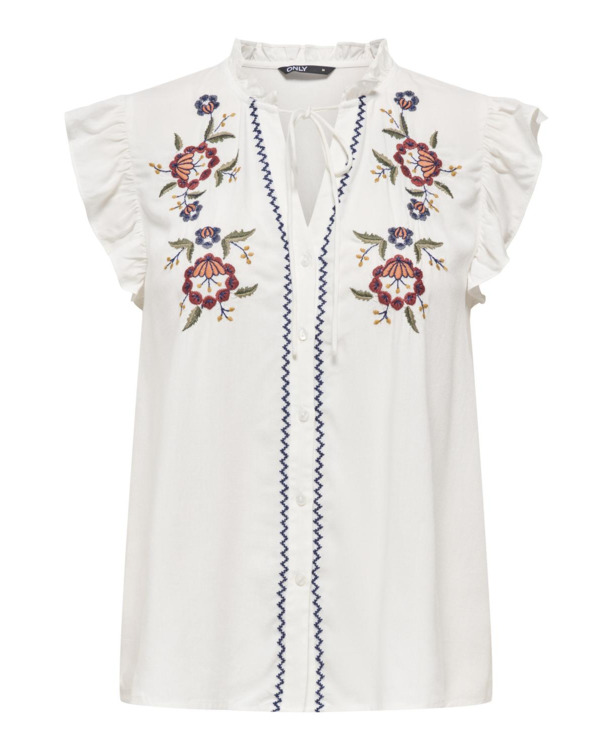 Regular Fit Cut Away Collar Sleeveless (S/L) Mouwloze top voor elke dag met normale pasvorm - omarm de zomer in comfort