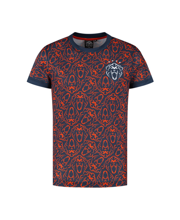 Orange Lion Sportshirt - Navy - Unleash The Lion