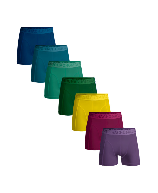 Heren 7-pack licht katoenen effen