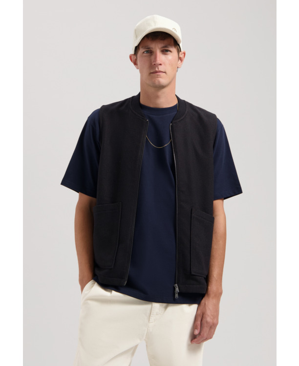 Dstrezzed Heren Mouwloos Gilet Zwart Nils