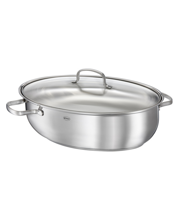 Oval Roaster ELEGANCE w. Glass Lid