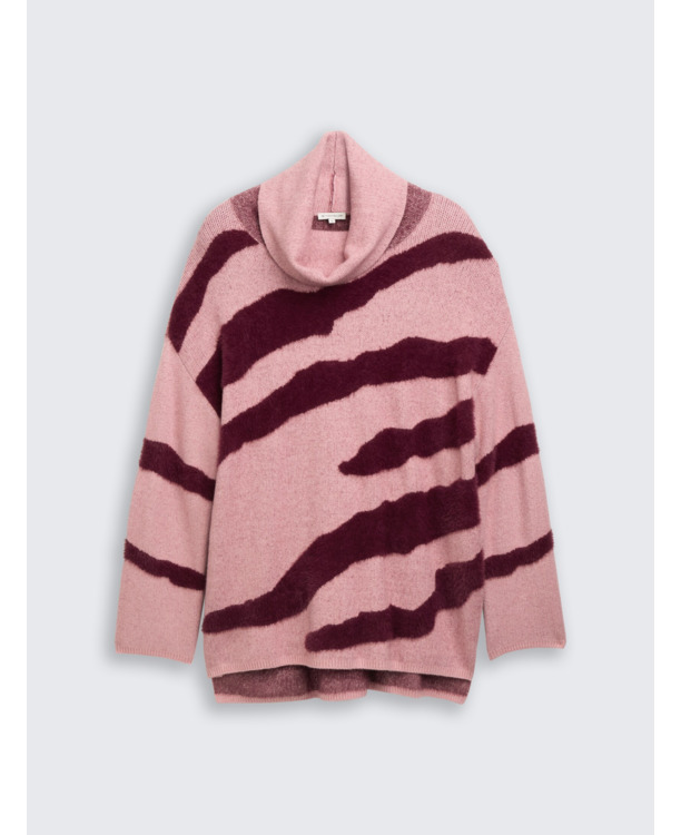 Gebereide trui met col