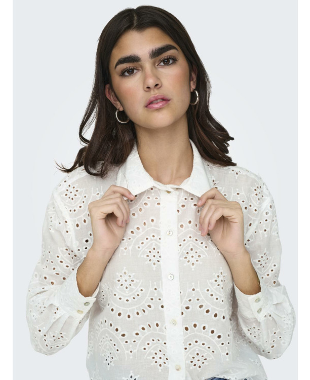 Loose Fit Shirt Collar Long Sleeves (L/S) Shirt met lange mouwen en verlaagde schouders