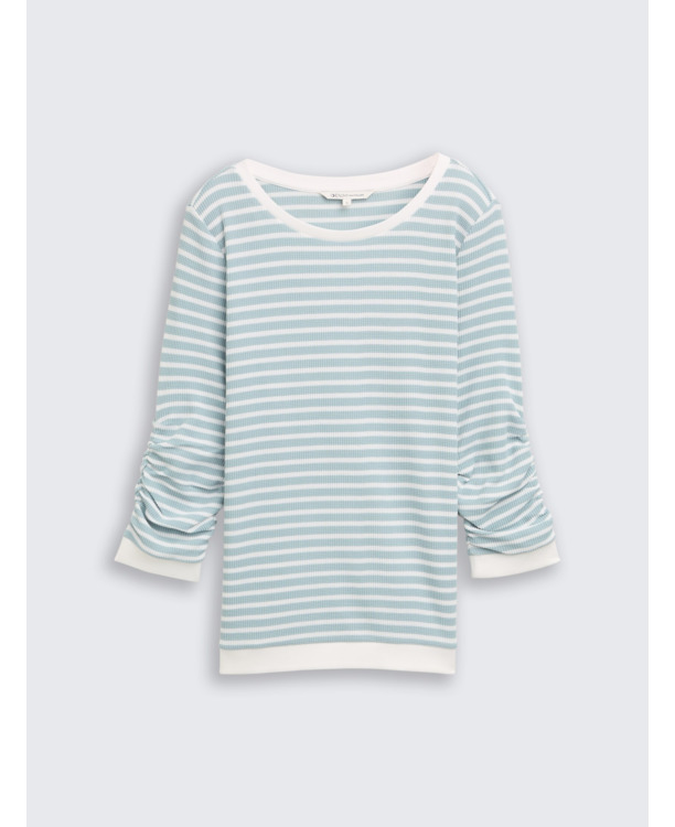 Sweatshirt met wafelstructuur