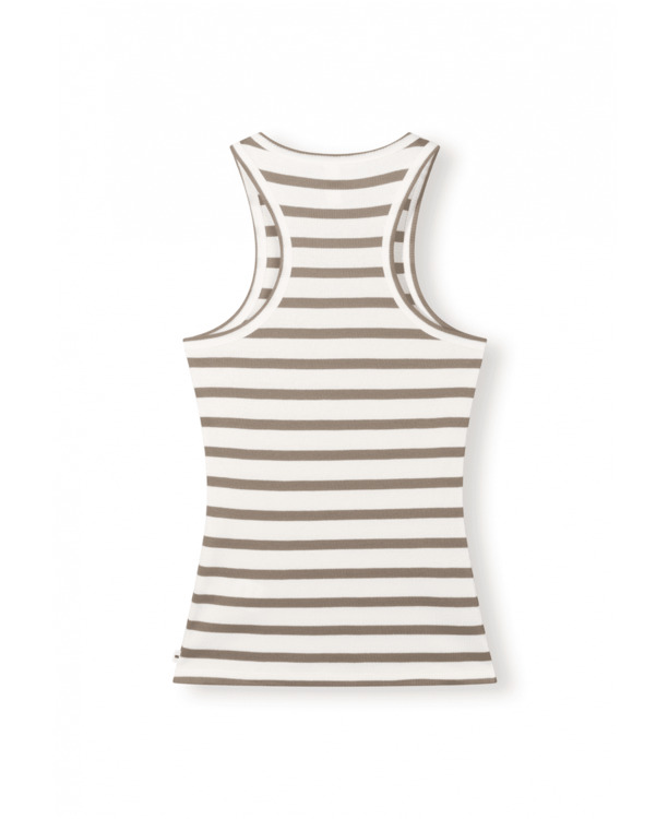 10DAYS Dames rib gestreept singlet tank top 100% katoen