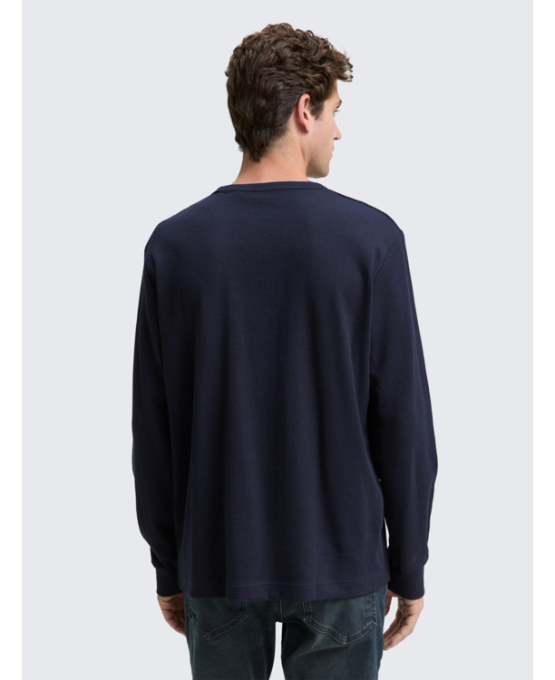 Shirt met lange mouwen en textuur