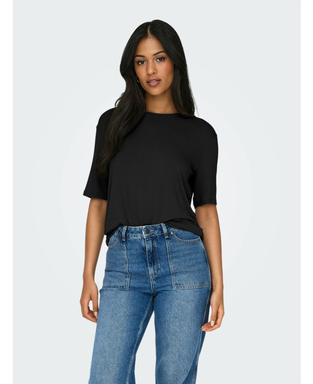 JDYMILA S/S O-NECK TOP JRS