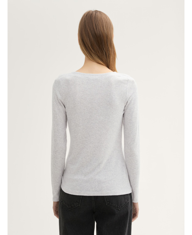 Overhemd met lange mouwen in edelsteenlook