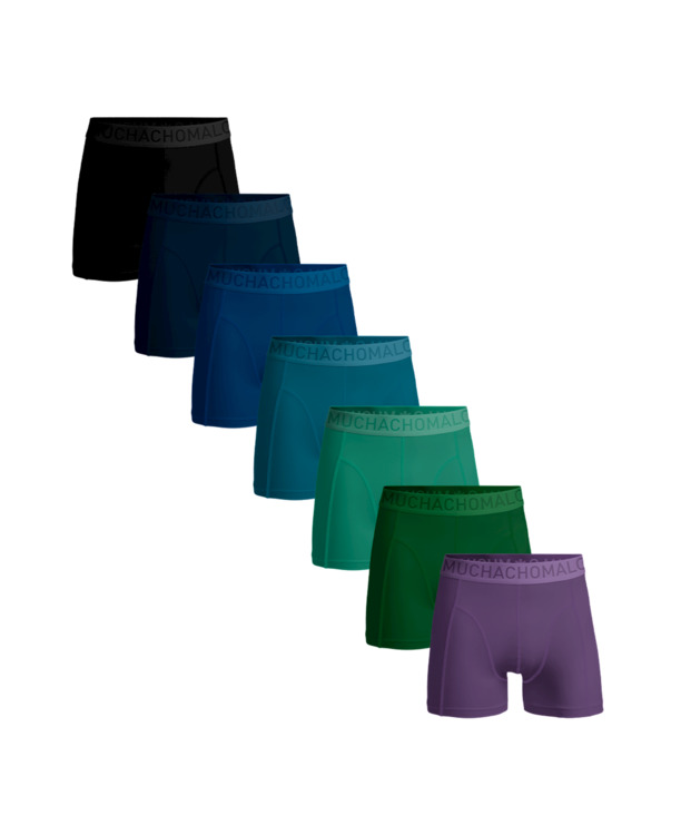 Heren 7-pack licht katoenen effen