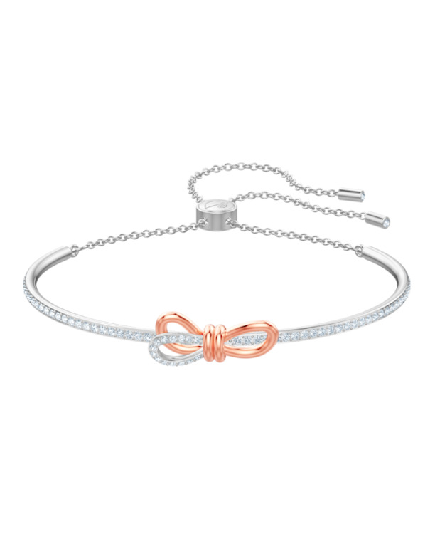 Lifelong Bow Soft Bangle Mixed Plating Crystal