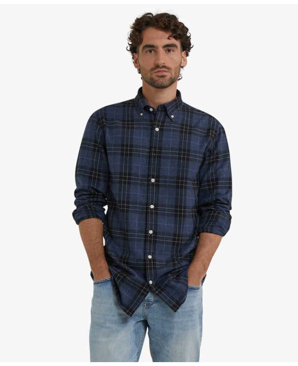 Flannel Check Shirt 100% Cotton Heren