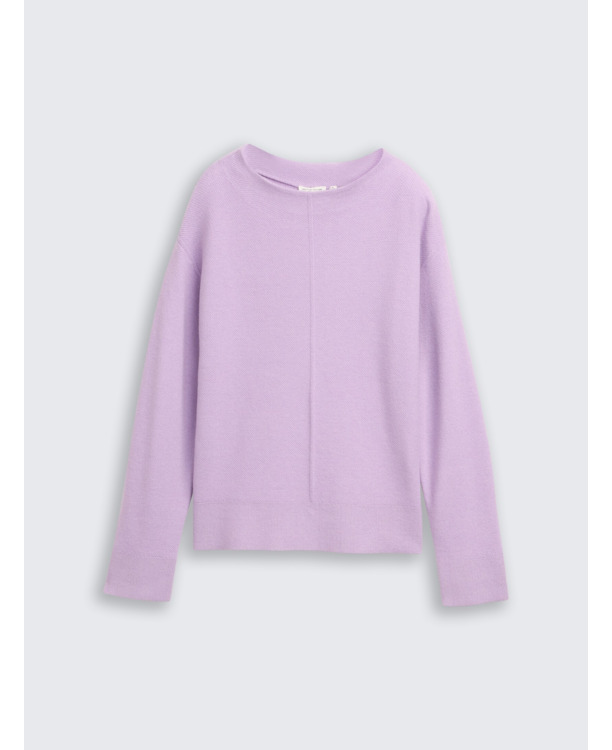 Uitgebreide trui met opstaande Kraag