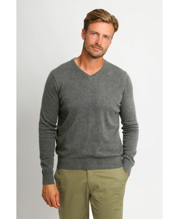 Suitable Respect Vinir Pullover Melange Antraciet