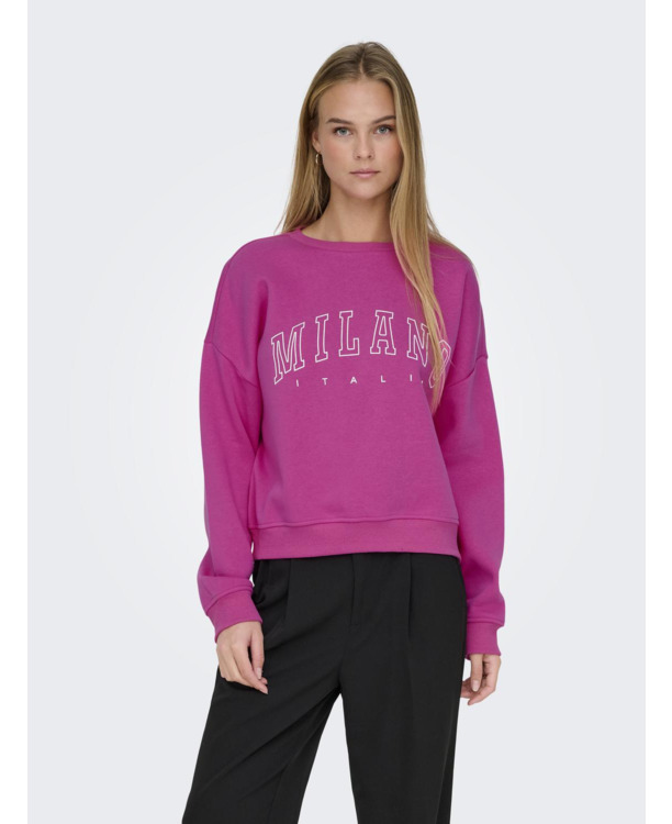 Loose Fit O-Neck Long Sleeves (L/S) Sweatshirt met print