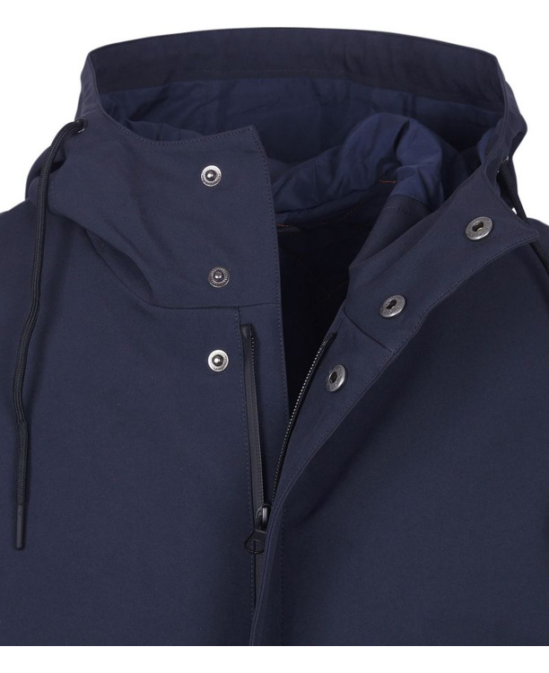 Suitable Jas Hood Tech Navy
