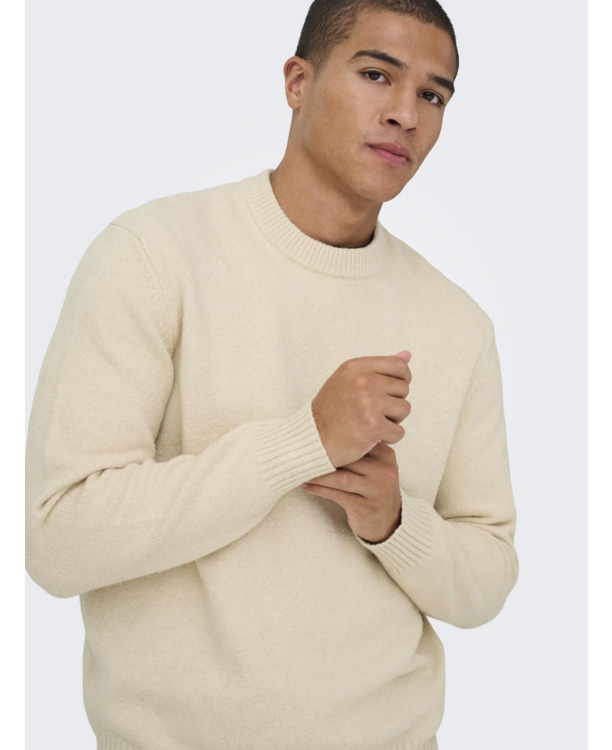 Relaxed Fit Crew Neck Lange Mouwen (L/M) Heren